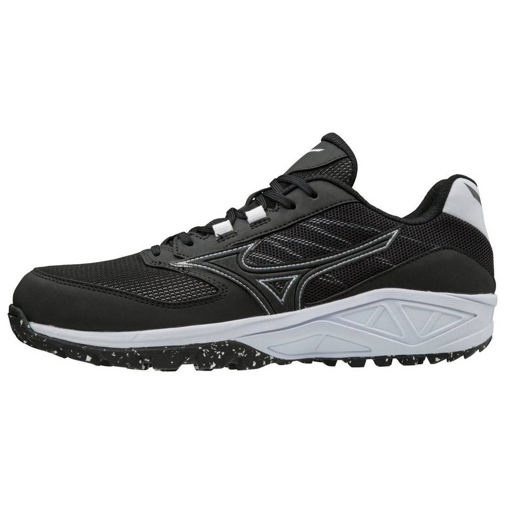 Scarpe Baseball Mizuno Dominant All Surface Basse Turf Uomo - Nere/Bianche - 81625-NAQK